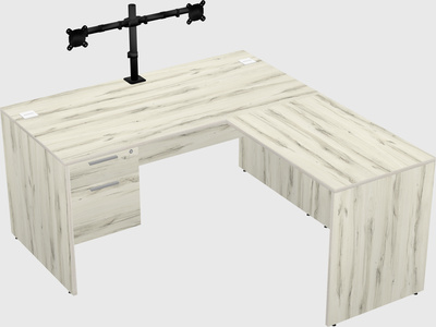 L-shaped office desk