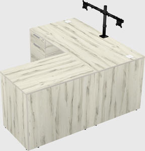 L-shaped office desk
