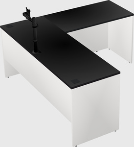 L-shaped office desk