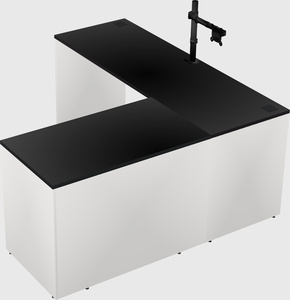 L-shaped office desk