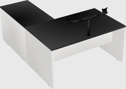 L-shaped office desk
