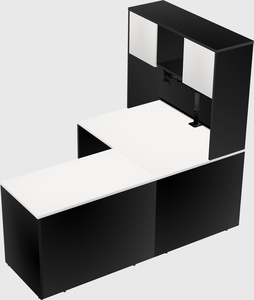 L-shaped office desk