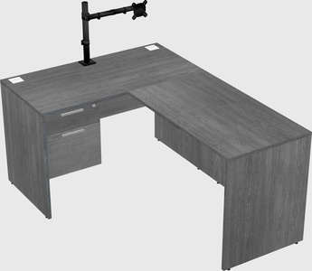 L-shaped office desk