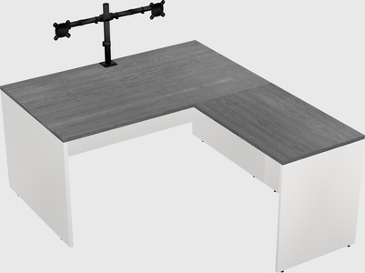 L-shaped office desk