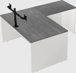 L-shaped office desk