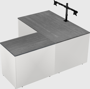 L-shaped office desk