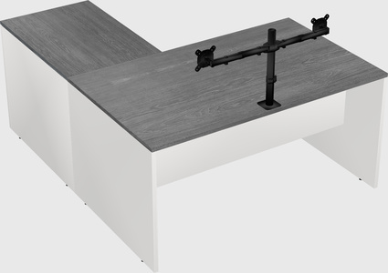 L-shaped office desk