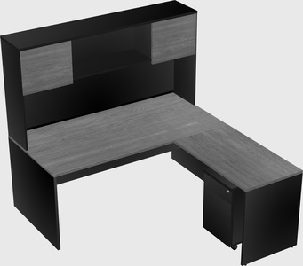 L-shaped office desk