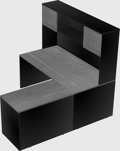 L-shaped office desk
