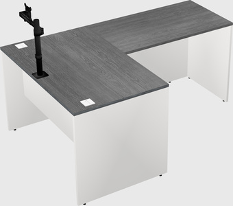 L-shaped office desk