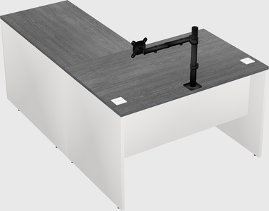 L-shaped office desk