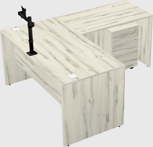 L-shaped office desk
