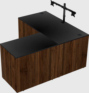 L-shaped office desk