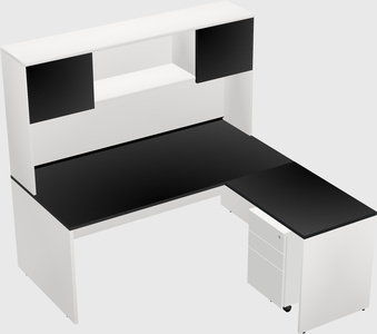L-shaped office desk