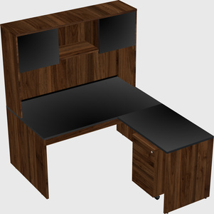 L-shaped office desk