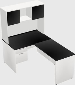 L-shaped office desk