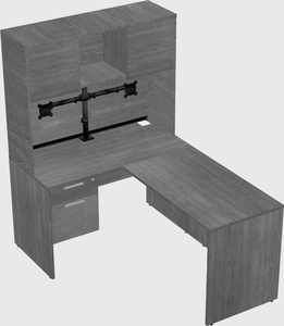 L-shaped office desk
