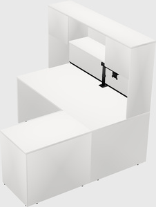 L-shaped office desk