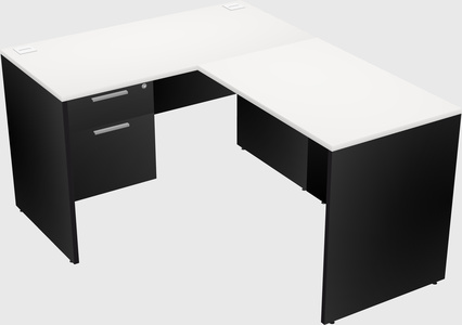 L-shaped office desk
