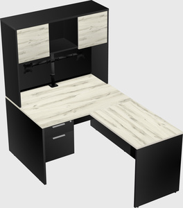 L-shaped office desk