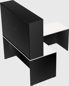 L-shaped office desk