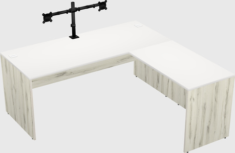 L-shaped office desk