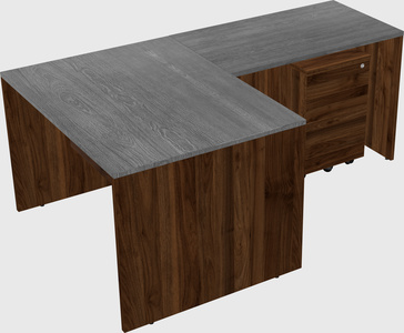 L-shaped office desk