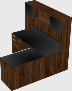 L-shaped office desk