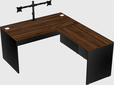 L-shaped office desk