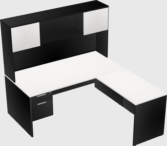 L-shaped office desk