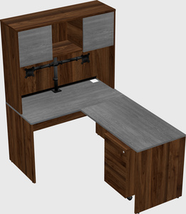 L-shaped office desk