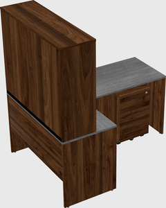 L-shaped office desk