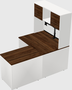 L-shaped office desk