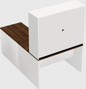 L-shaped office desk