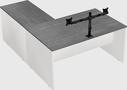 L-shaped office desk