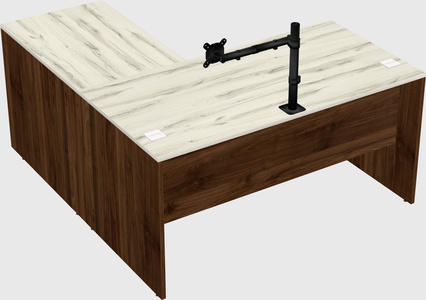 L-shaped office desk