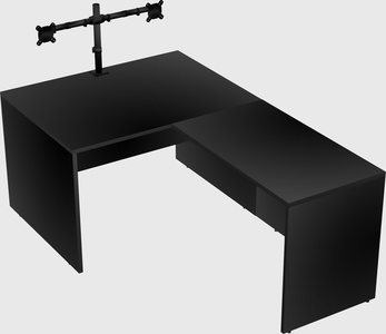 L-shaped office desk