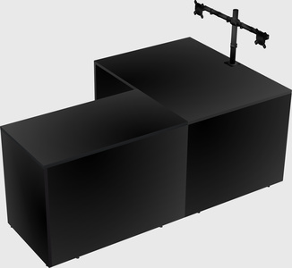 L-shaped office desk