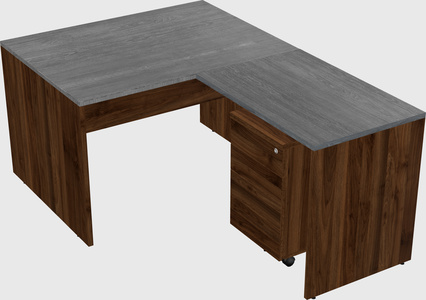 L-shaped office desk