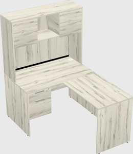 L-shaped office desk