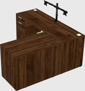 L-shaped office desk