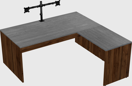 L-shaped office desk