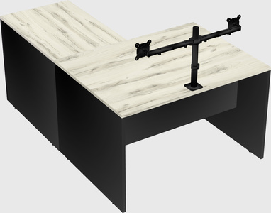 L-shaped office desk