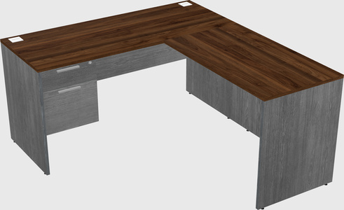 L-shaped office desk