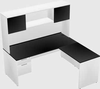L-shaped office desk