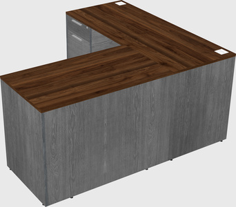 L-shaped office desk