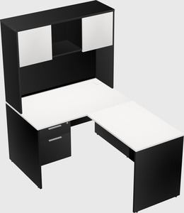 L-shaped office desk