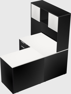 L-shaped office desk