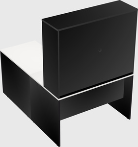 L-shaped office desk