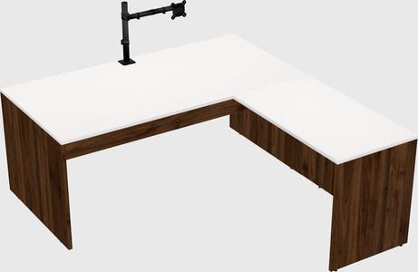 L-shaped office desk